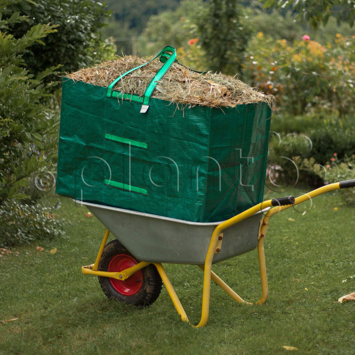 planto Jumbo Gartensack Gartenabfallsack Gartensammler Gartentasche Abfallsack Gartentaschen für Gartenabfall Laubsack in Profi-Qualität (250 Liter; Maße: ca. 87 x 60 x 48 cm) 2 Stück
