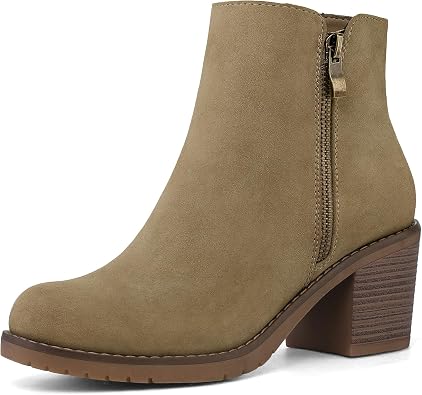 mysoft Womens Ankle Boots With Side Zipper