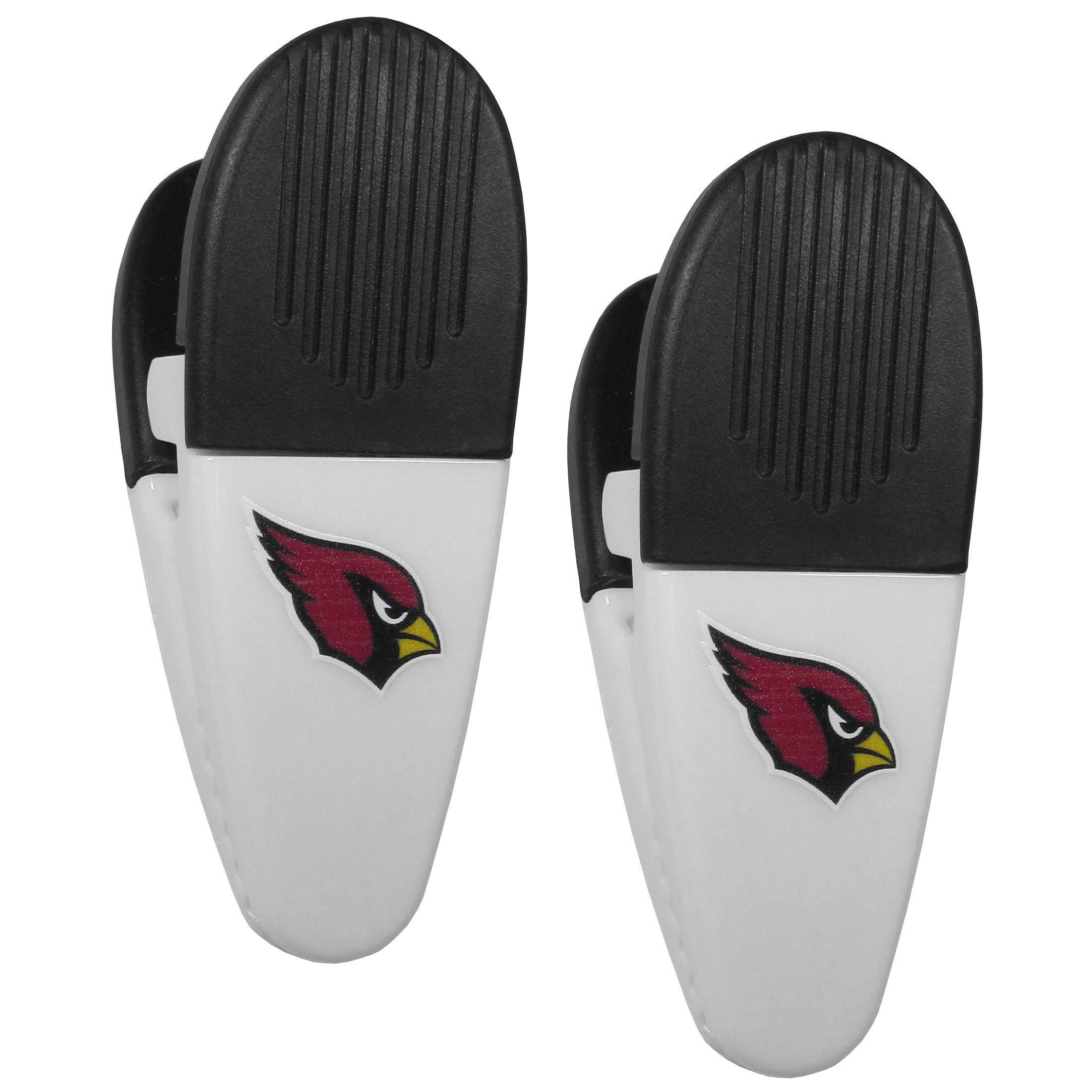 Arizona Cardinals lot de 2 pinces aimantées blanches de bureau et maison