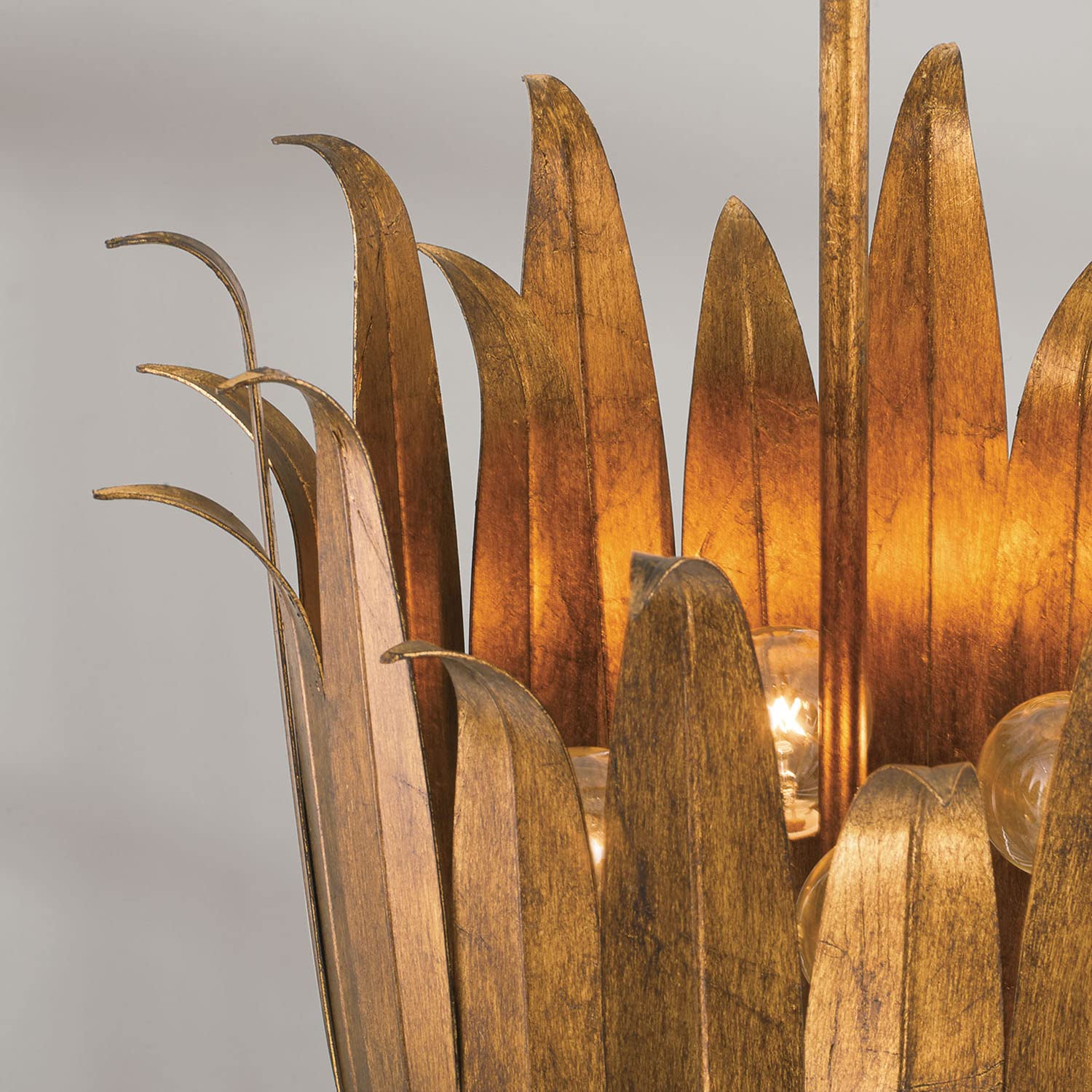 H.eden EDEN 3-LIGHT SEMI FLUSH, ANTIQUE GOLD - 249531AG - Capital