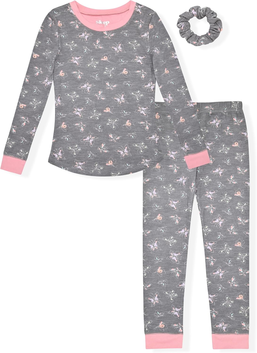 Girls’ Pajama Sets Multipack Snug Fit Soft Long Sleeve Pajama Tops & Sleepwear Pants - Image 3