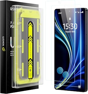 WSKEN for Samsung Galaxy S25 Edge Screen Protector - Fingerprint Unlock Support, Auto Dust Removal, HD Tempered Glass, Pack of 2