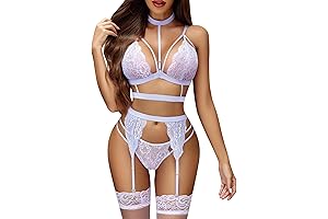 Stunning Lace Garter Lingerie Set: Embellish Your Intimate Moments