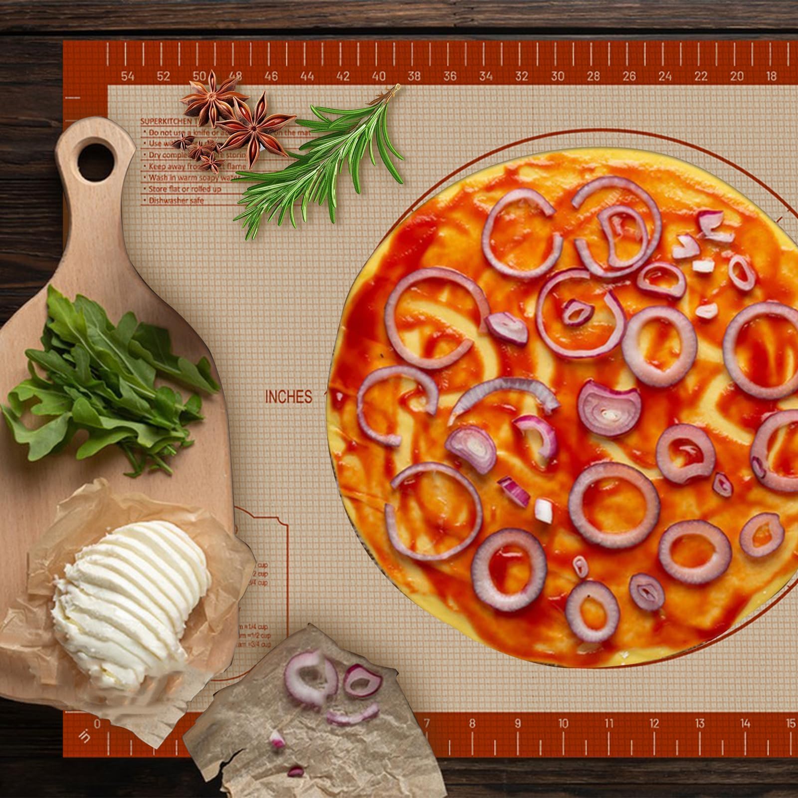 Silicone Baking Mat - Measurement Guides -6