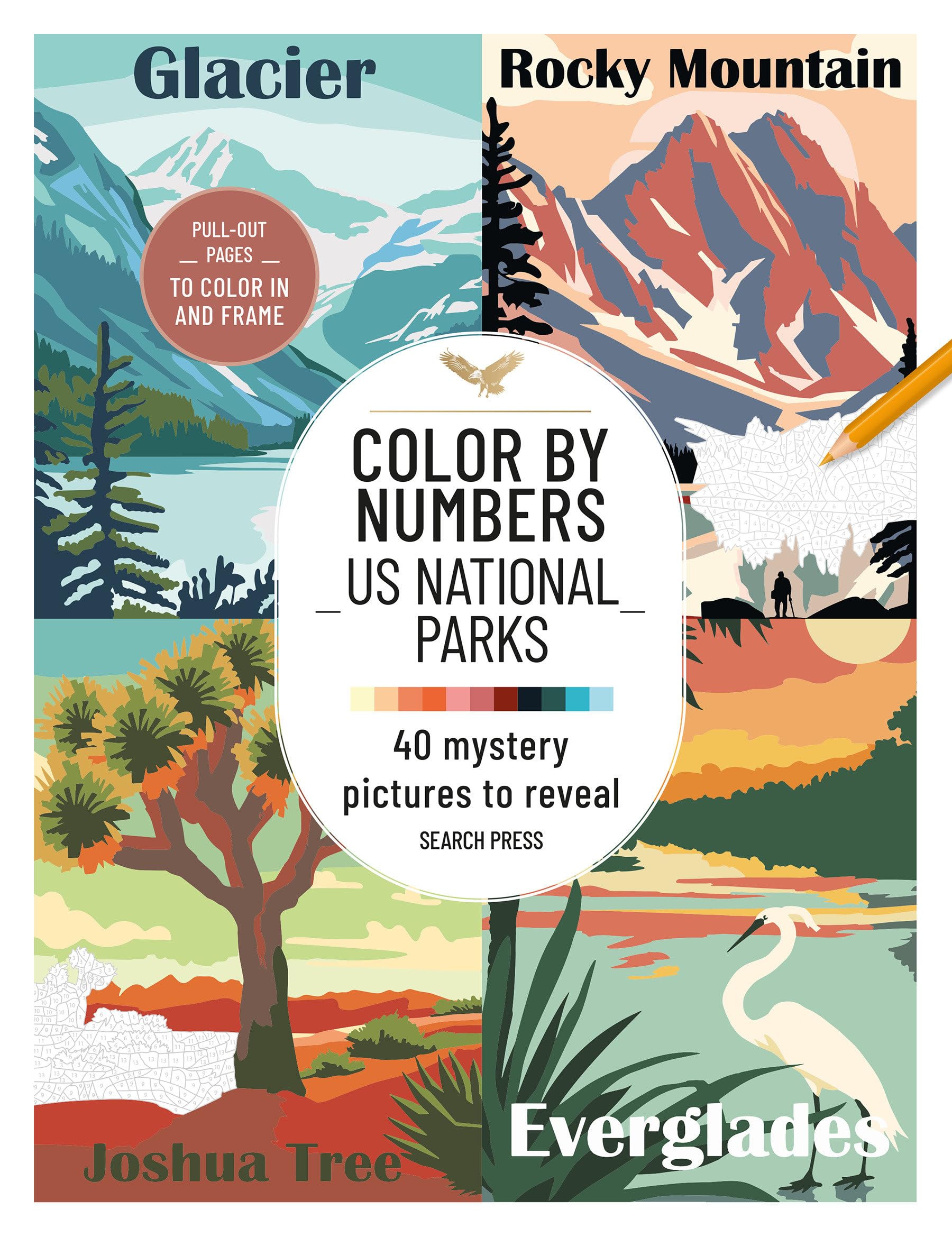 Color By Numbers Us National Parks