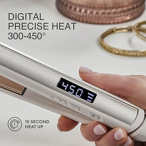 Vista 8 de Remington Shine Therapy - Plancha alisadora de pelo de 1 pulgada, plancha plana infundida con aceite de argán y queratina, plancha plana profesional