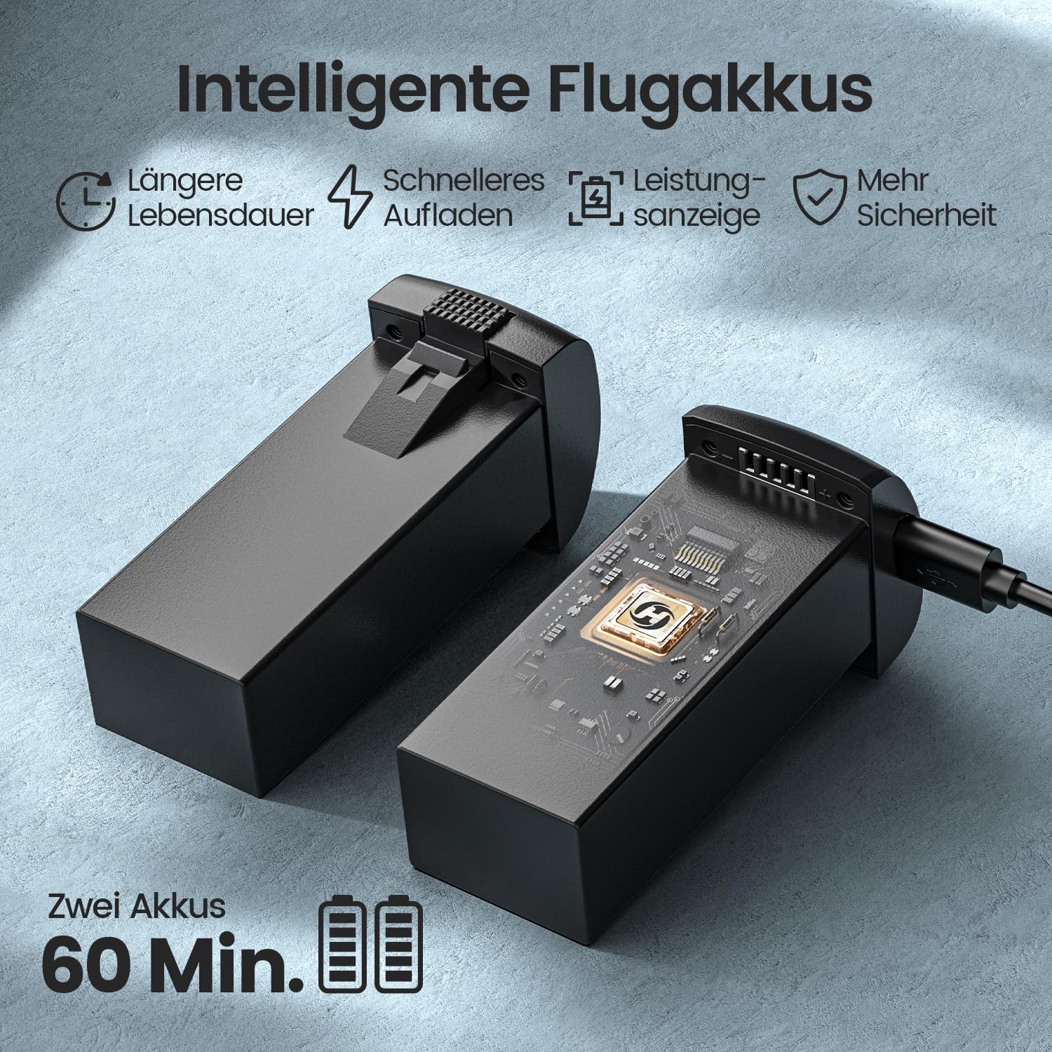 Holy Stone HS175G GPS Drohne mit 4K EIS Kamera für Erwachsene & Anfänger | 60 Min Flugzeit, Follow Me, Bürstenloser Motor, Kreisflug, unter 249g C0