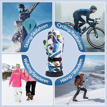 aroma season beheizbare handschuhe modell snow mit Akku für Männer und Frauen | Ideal für Skifahren und Snowboarden | Lindert Raynaud Syndrom | hohe Heiz- und Akkuleistung Eenvoudig op te hangen Farbe:1-Stück – Schwarz Lifewit 6er-Set Unterbett Aufbewahrungsbox