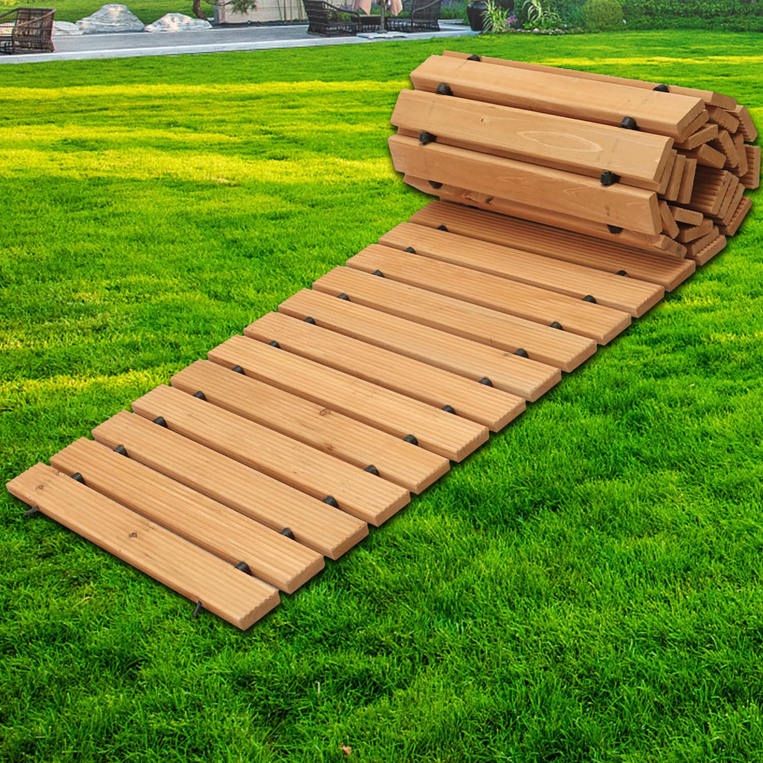 KUAGINZUHE 12FT Cedar Walkway