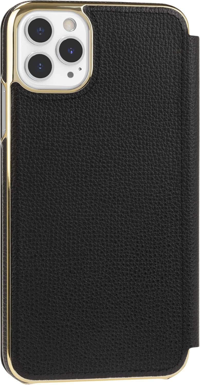 Best Deal Cheap π kate spade new york Black Folio Case for iPhone 11 Pro Max - ID & Card Holder Black Friday Clearance kate spade new york Black Folio Case for iPhone 11 Pro Max - ID & Card Holder