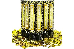 Confetti Cannon Gold Party Poppers - Your Unforgettable Celebration Essential