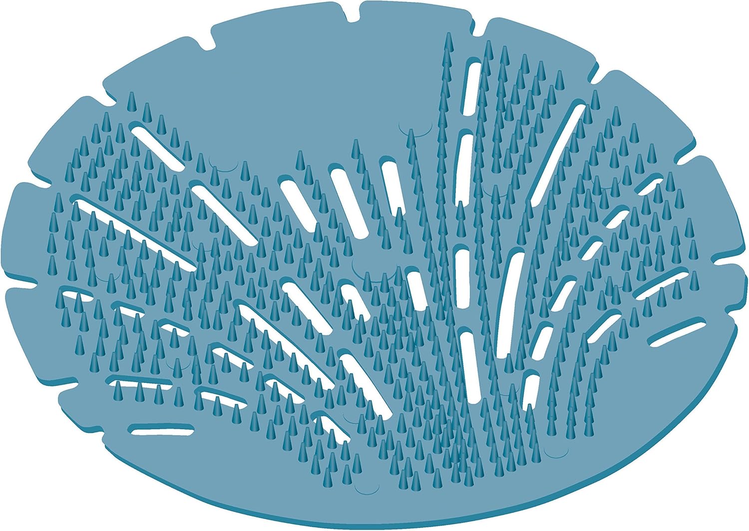 Big D 623CT Pearl 3D Urinal Screen, Mountain Air, Blue, 10/Pack, 6 Pack/Carton