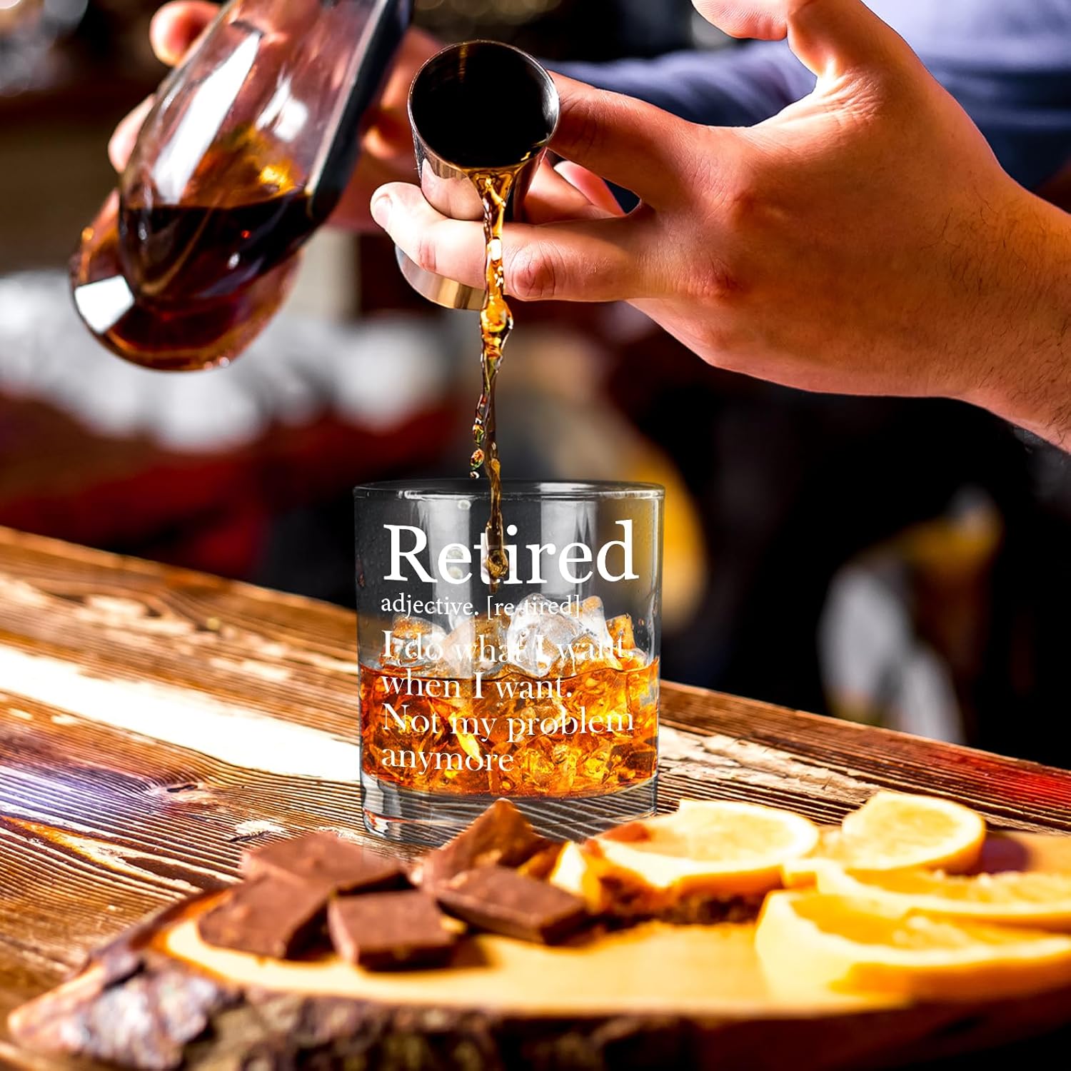 Retirement Whiskey Glass, Funny Happy Retirement Gifts for Men, Retired Old Fashioned Rocks Glasses, Every Sip Tastes Like Its Not My Problem Anymore Whiskey Gifts for Men Women, 10 Oz - Image 2