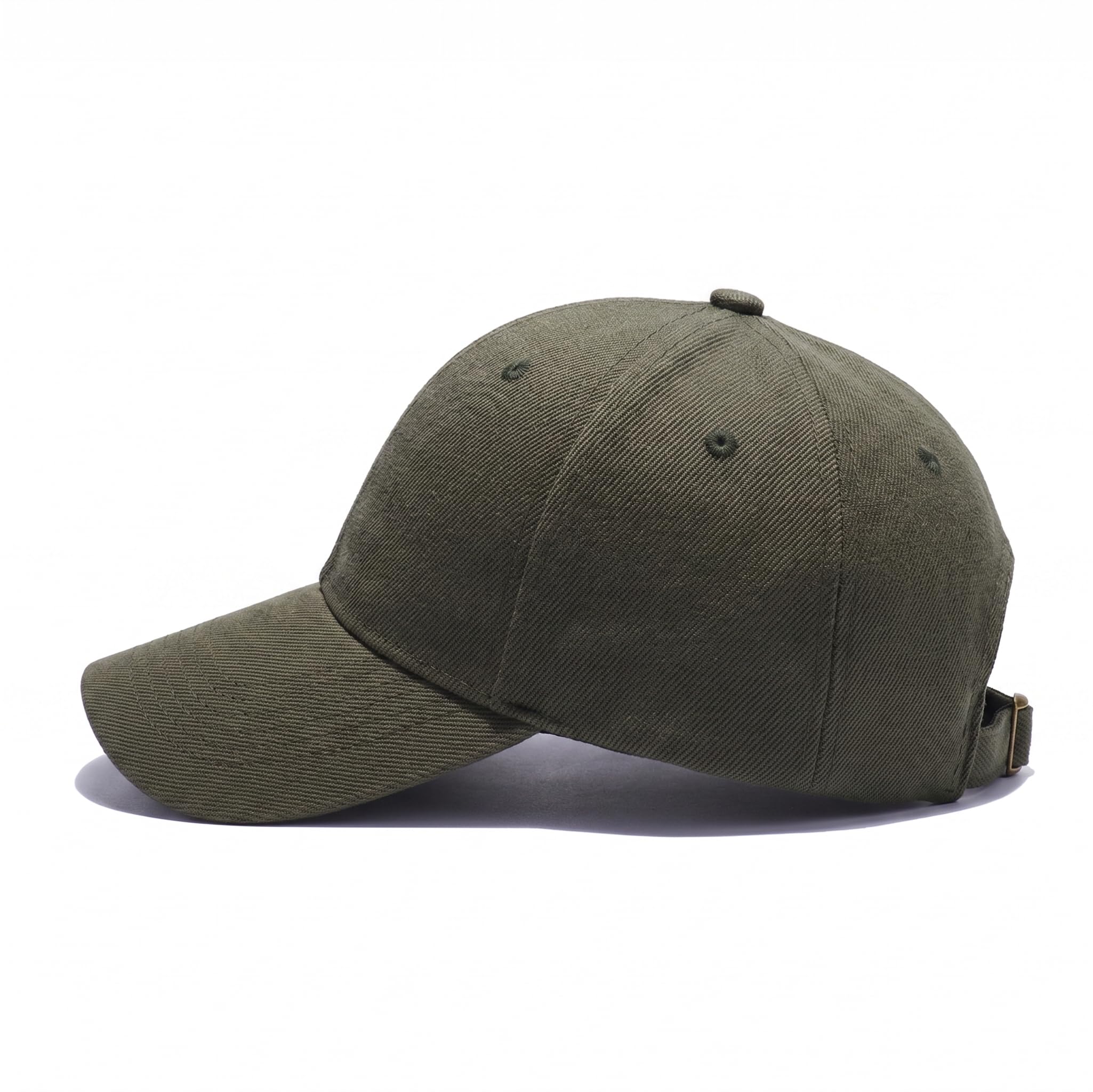 FAIRY TRENDZ Plain Baseball Cap Mens Hats - Unisex Adjustable Dad Hat for Men & Women, Premium Acrylic Unstructured Sports Cap, Casual Breathable Sun Peak Caps for Running (Olive Green)