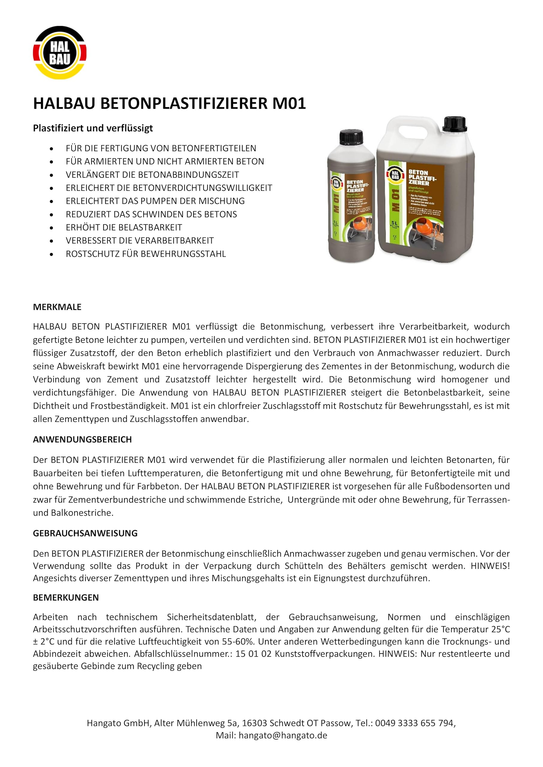 Licuador de hormigón 40 L plastificador aditivo para hormigón retrasador aditivo líquido hormigón M01