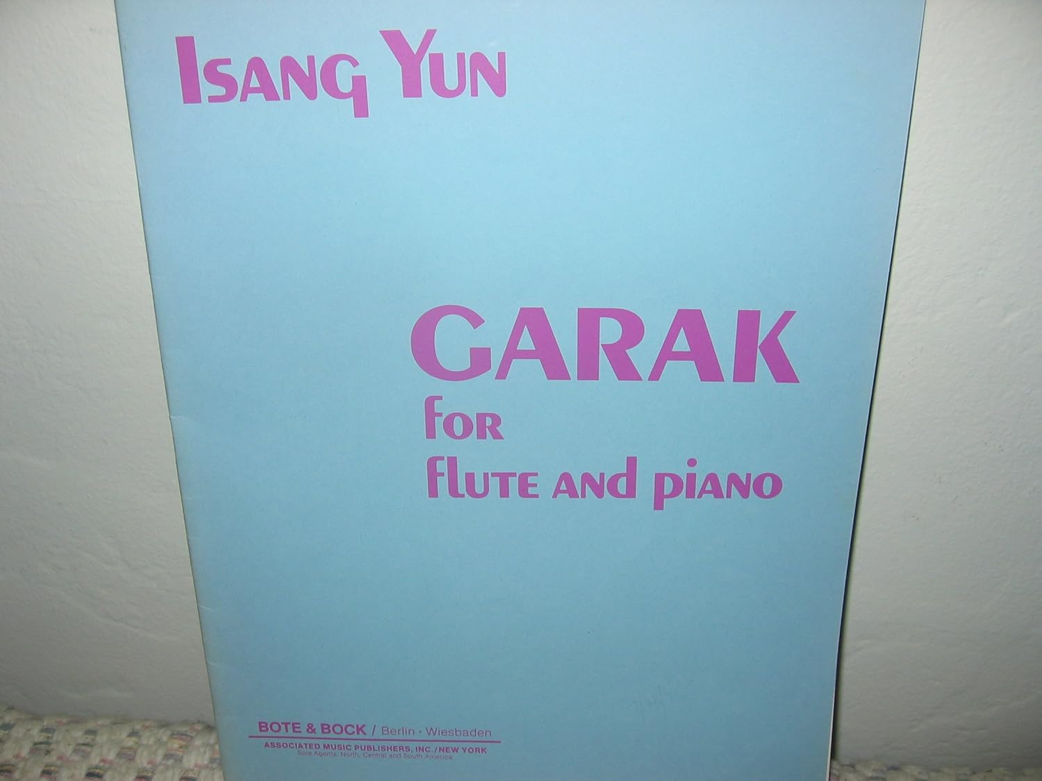 Garak for Flute and Piano Isang Yun Books