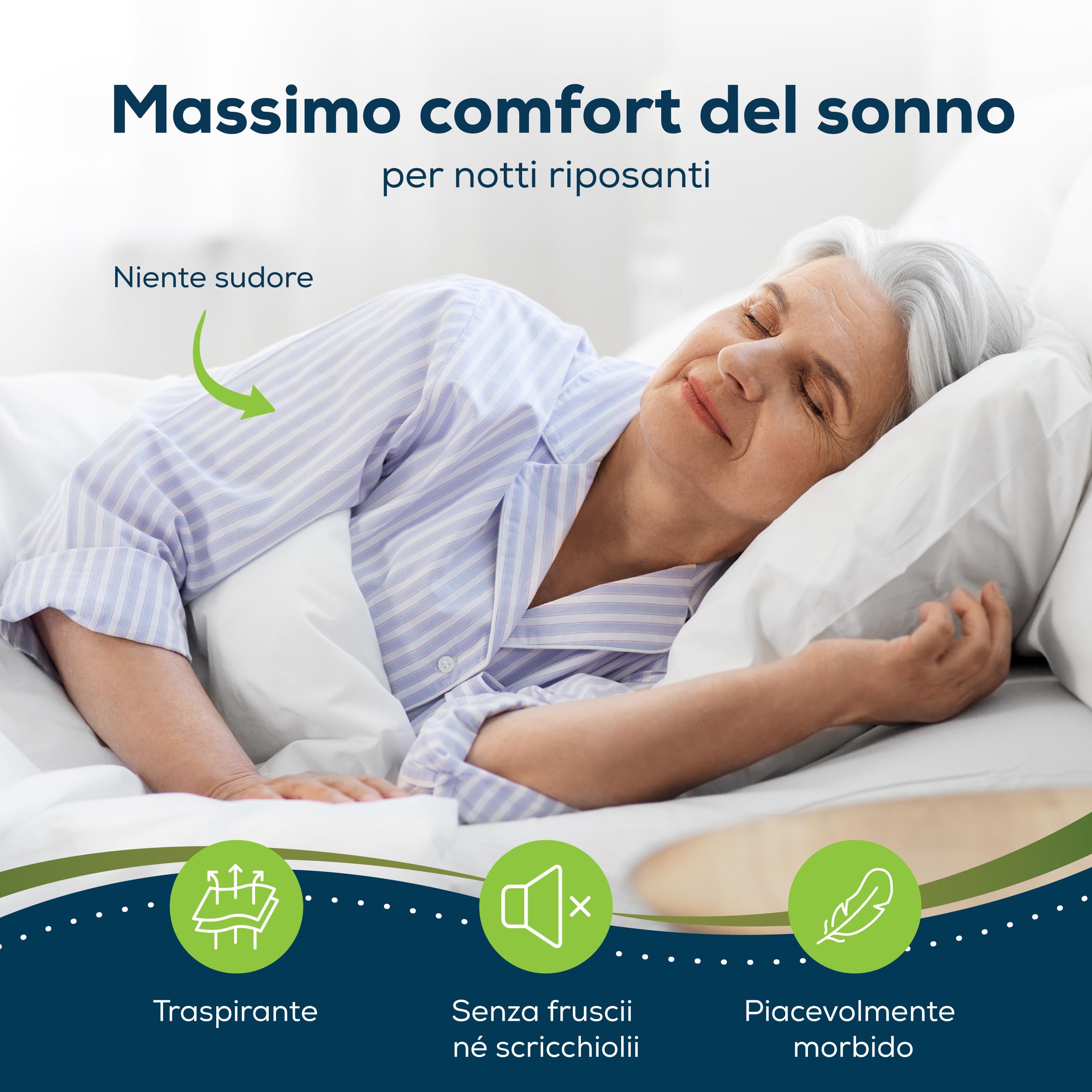 Sensalou Fodera Materasso 180 x 200 x 25 cm Impermeabile e Anti Acari contro Cimici dei Letti, Encasement Silenzioso per Allergici, Coprimaterasso in Spugna Morbida, con Cerniera