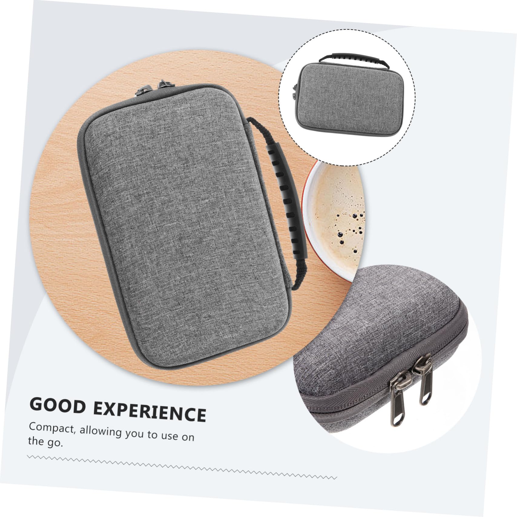 HOMSFOU 5pezzi Organizzatore Elettronico Da Viaggio Compatto Per Caricatori e Accessori Custodia Portatile Per Cavi e Dispositivi Perfetta Per Viaggi e Trasporti