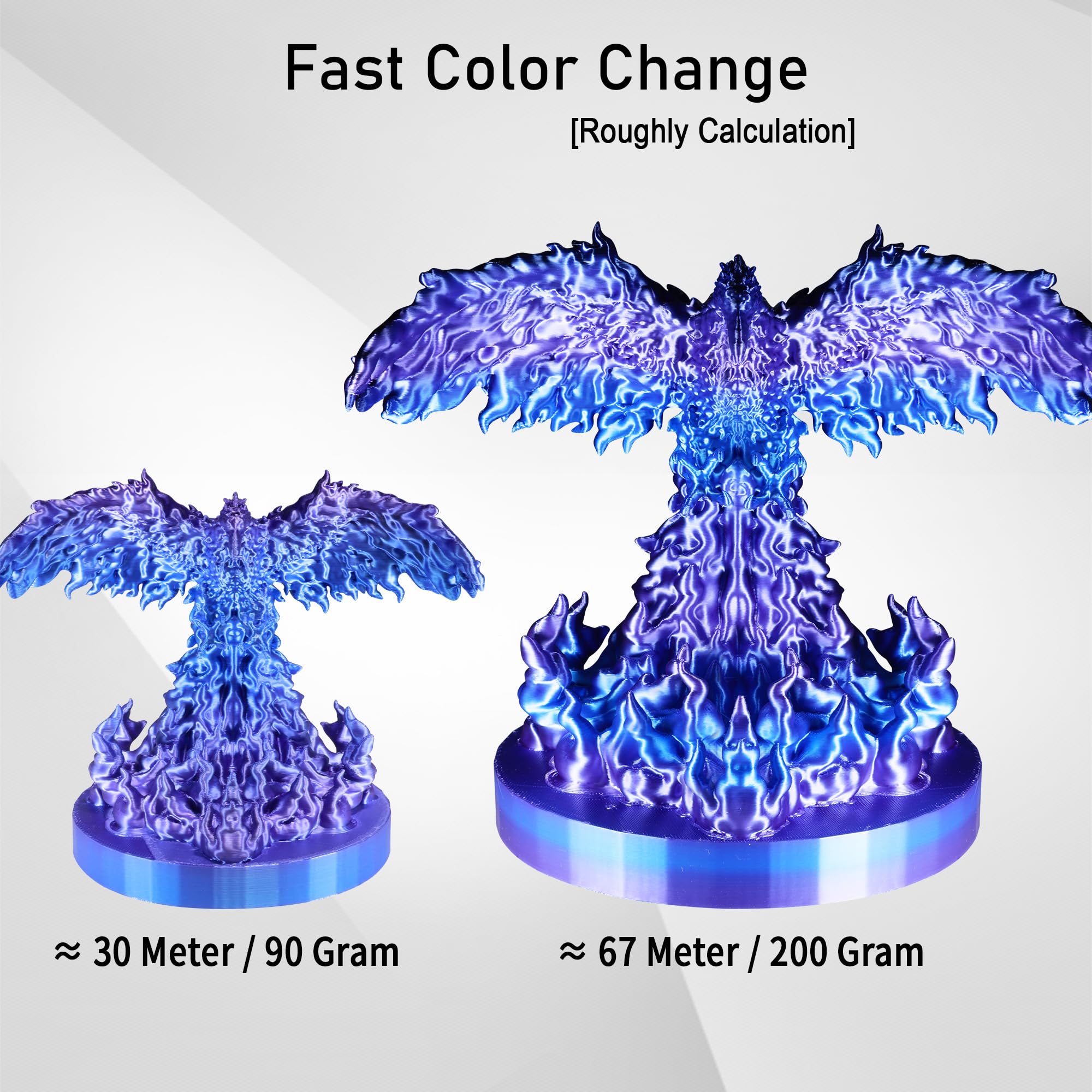 Silk Blue Change to Purple PLA
