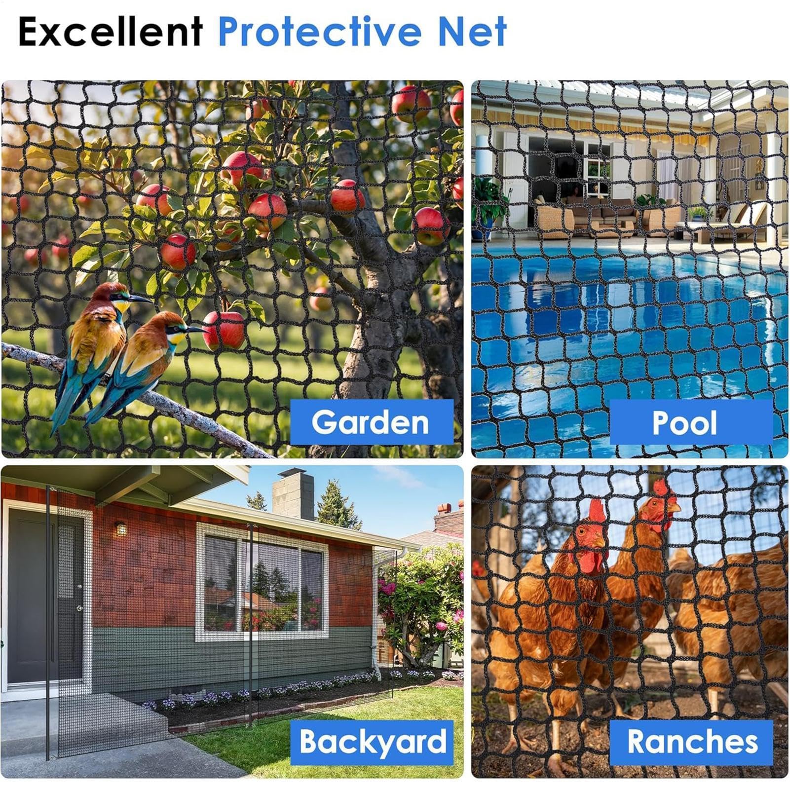 Baseball Net, Sport Barrier, Training Mesh, Practice Equipment for Outdoor | Sport Barrier with Mesh Structure Helps Contain Balls During Baseball, calcio, basket, and Outdoor Practice Sessions.
