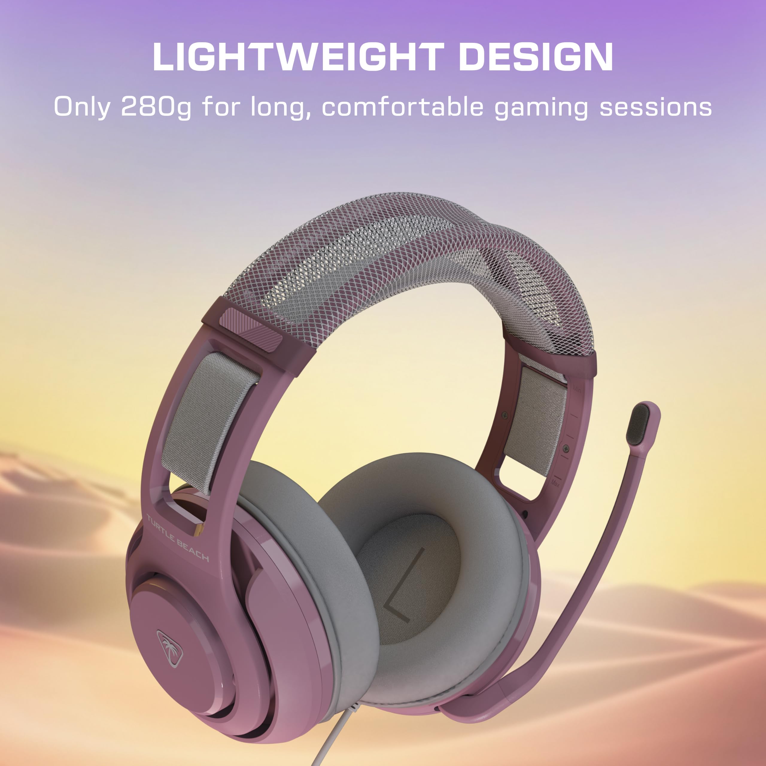 Turtle Beach Atlas 200 przewodowy wieloplatformowy zestaw słuchawkowy do gier do Xbox, PlayStation, PC z przyłączem 3,5 mm, sterowniki Nanoclear 50 mm, mikrofon z klapką do wyciszenia, poduszki z