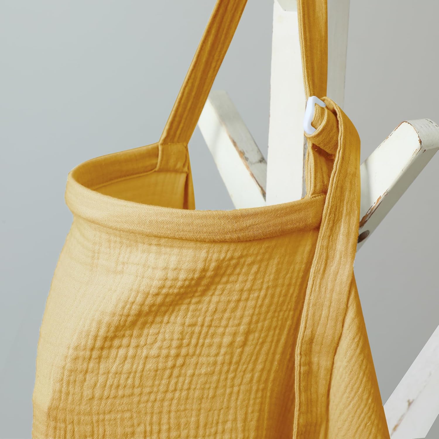 Hicoco Funda de lactancia materna 100% de muselina de algodón, fundas de lactancia multiusos con cuello de arco, delantal de lactancia de algodón