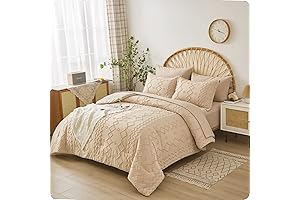 Luxurious Khaki Tufted Boho Twin Comforter Set: A Geometric Tapestry of Comfort
