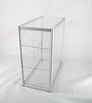 大きめスライド扉 ガラスショーケース 照明付 塩川光明堂 コレクションラック ショーケース ウォールナット扉