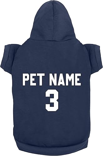 Miniatura 4 de Ropa para perro personalizada diseña tu propia sudadera con capucha para mascotas, añade número de nombre, suéter personalizado para perros