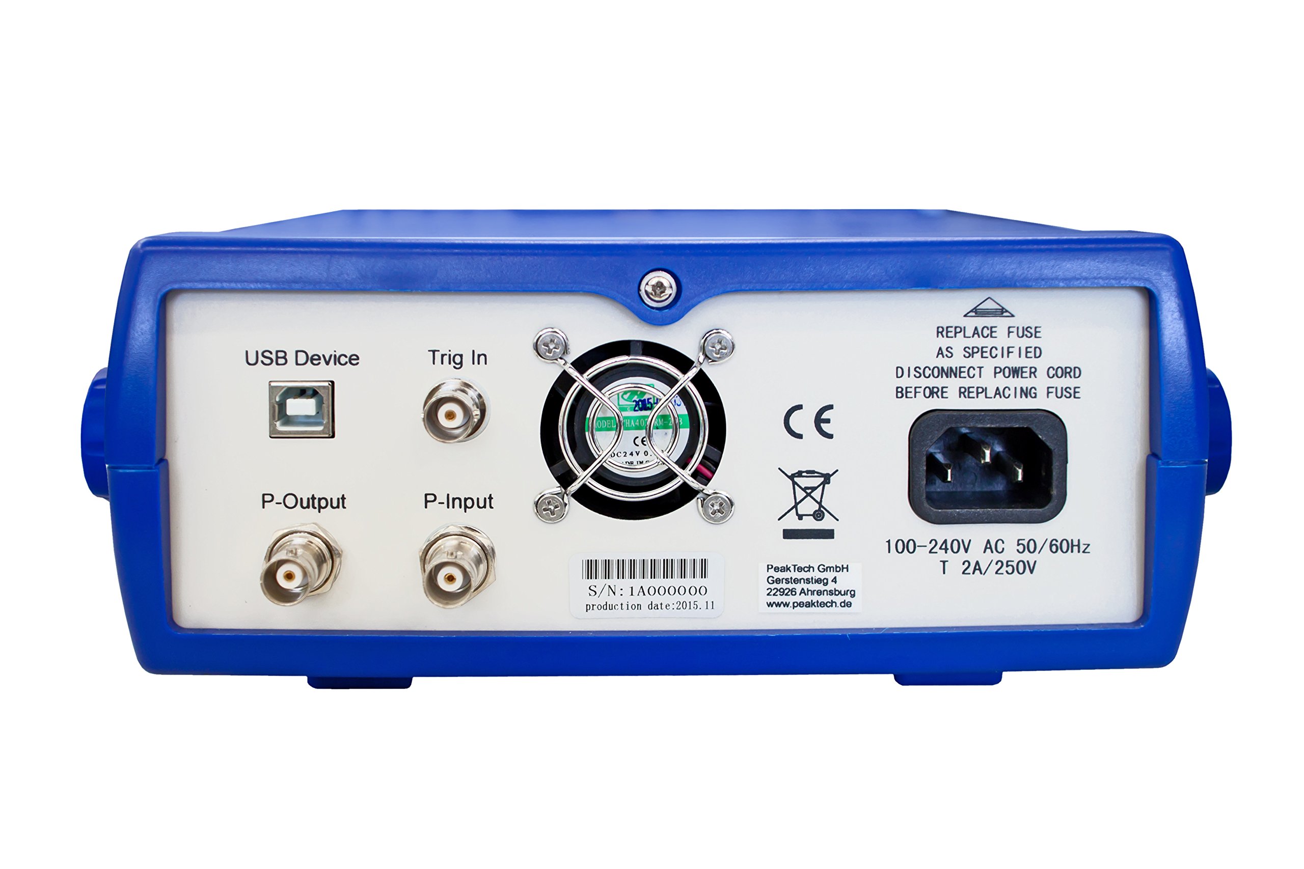 PeakTech P 4060 MV Funktionsgenerator 10µHz - 20MHz mit 10W Leistungsverstärker/Fernsteuerung über USB/FM, AM, PM, PWM, FSK Modulation, 1 Stück