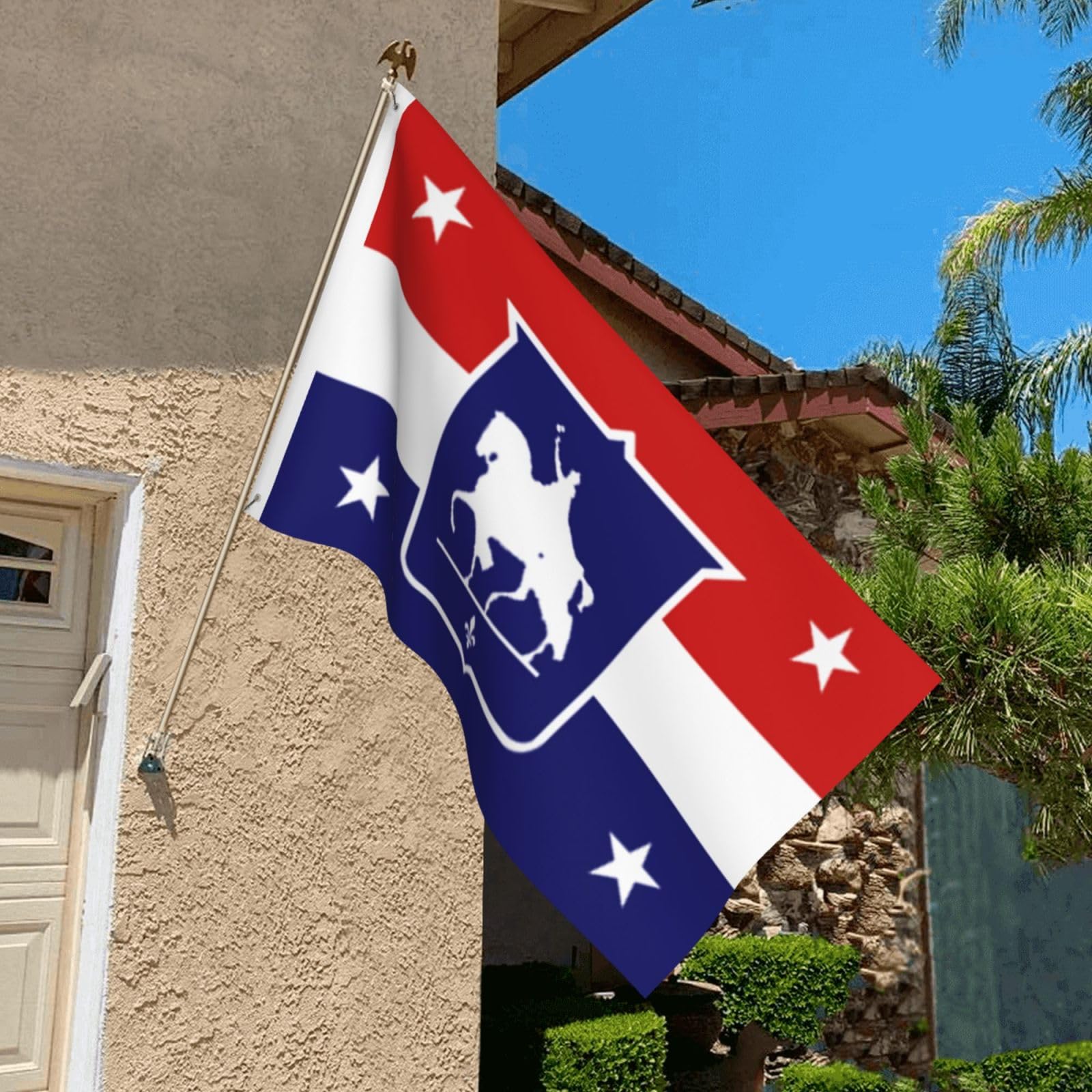 3dRose Gartenflagge St. Louis Missouri 4. Juli – 30,5 X 45,7 Cm, Polyester, Einseitig Bedruckt