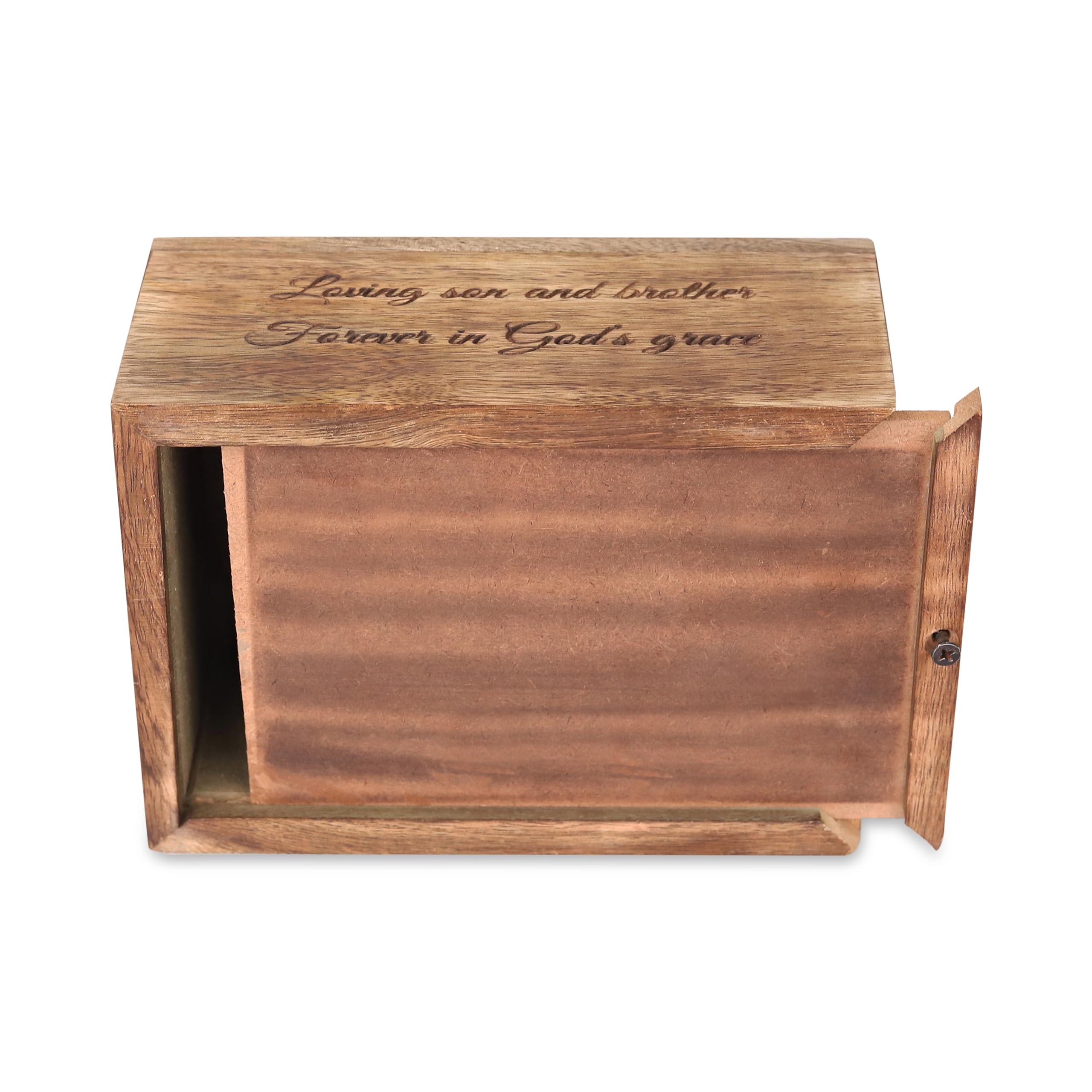 Personalisierte Haustier-Urne für Hundeasche, gravierte Holz-Gedenkbox für Hunde, Katzen, Kleintiere, individueller Name, Datum, Haustierverlust, klein, mittel, groß