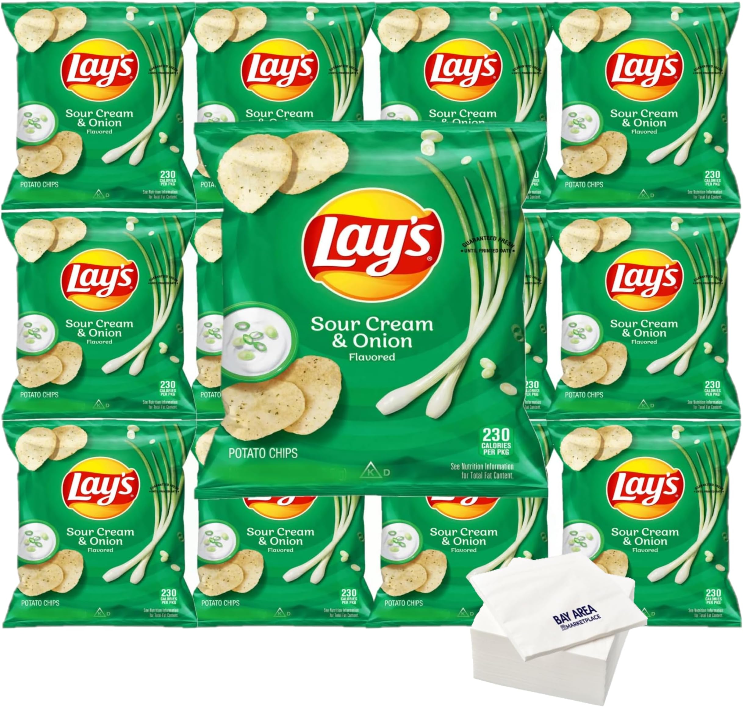 lay's Potato Chips 1oz. (pack of 10) (Sour Cream & Onion)