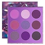 docolor Eyeshadow 9 Colors Purple Eyeshadow Palette High Pigmented Blendable Matte & Glitter Shimmer Finishes, Long Lasting Mauve Eye Makeup for Christmas Party Music Festivals