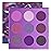 docolor Eyeshadow 9 Colors Purple Eyeshadow Palette High Pigmented Blendable Matte & Glitter Shimmer Finishes, Long Lasting Mauve Eye Makeup for Christmas Party Music Festivals