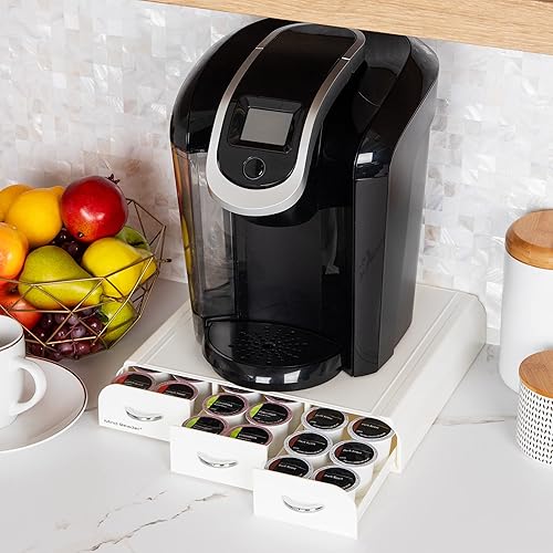 Miniatura 6 de Mind Reader Organizador Anchor de triple cajón para cápsulas Dolce Gusto CBTL soporte para cápsulas de café de una sola porción