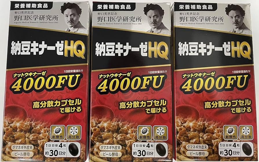 Amazon | 【Dream in Tokyo】野口 納豆キナーゼHQ 120粒×3個