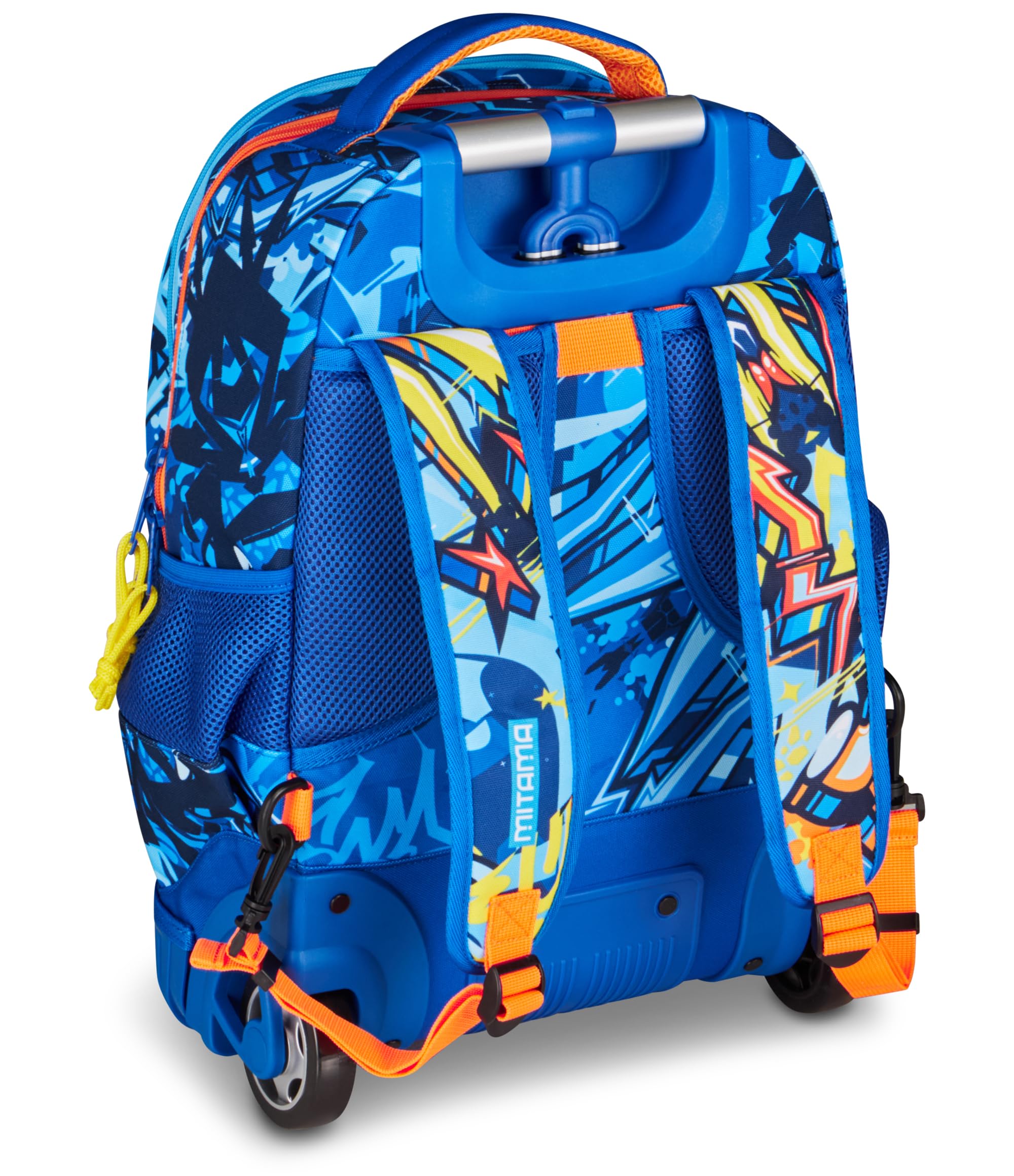 Mitama Zaino Trolley Run Maxi FunnySport, Spallacci a scomparsa, Bambini e Bambine, Tasca Porta Borraccia, Doppio uso, azzurro | Spallacci a scomparsa, Tasca Porta Borraccia, Doppio uso
