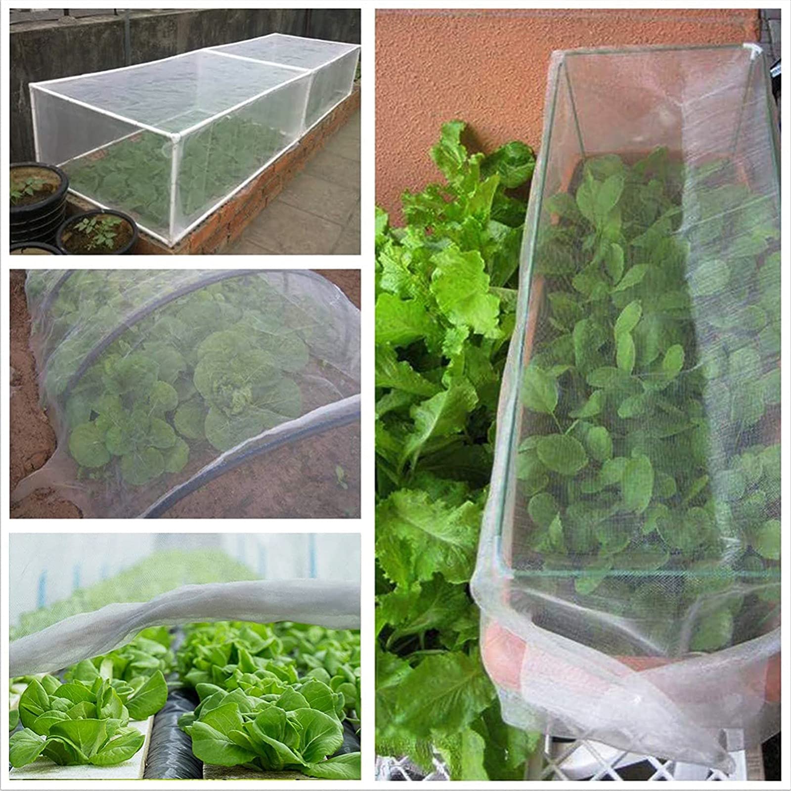 2 Reti Da Giardino Protettive Ultra Fini – 30 X 9 Metri, Maglia Da 0,1 Cm Per Aiuole Rialzate, Ortaggi, Frutta E Fiori, Contro Insetti, Uccelli E Animali