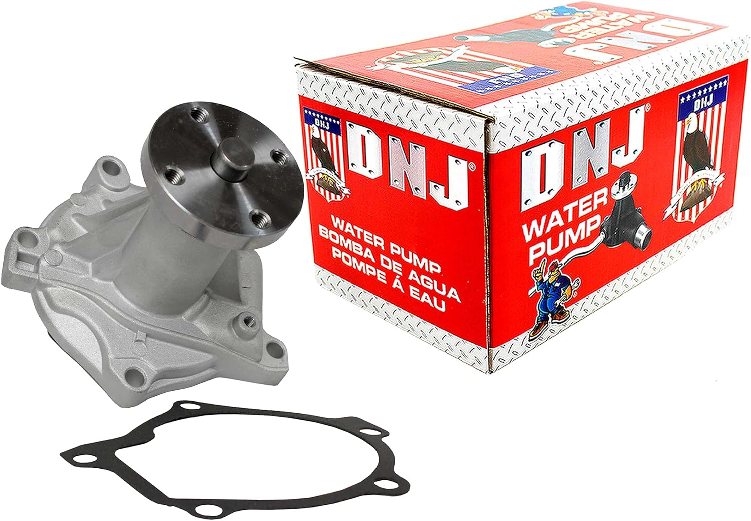 DNJ WP305 Water Pump for 1988-1997 Honda, Isuzu Amigo, Passport, Pickup 2.6L L4 8V SOHC 2559cc