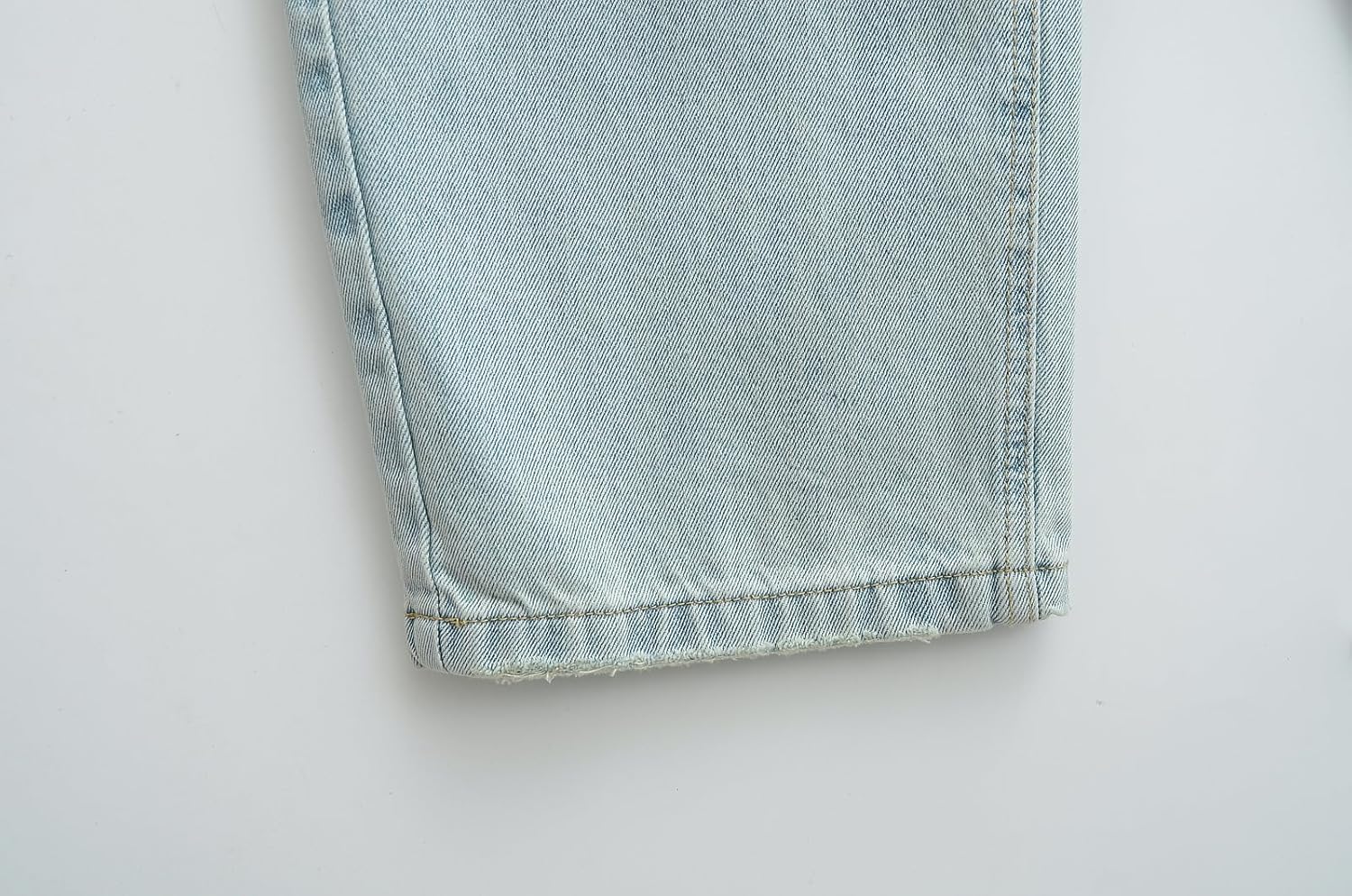 Women's Straight Leg Jeans Mid Rise, Rigid Denim Trousers Everyday Essential