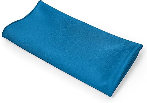 Miniatura 18 de Ultimate Textile -1 docena - Reversible Shantung Satin - Majestic - Servilletas de tela Majestic de 17 x 17 pulgadas color azul pizarra
