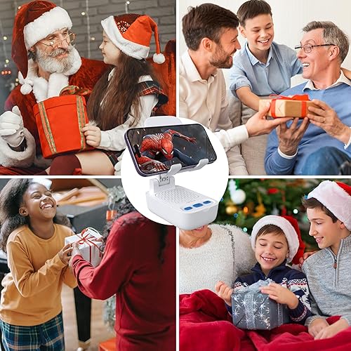 Miniatura 7 de Regalos para hombres y mujeres, de esposa, soporte para teléfono celular con altavoz Bluetooth inalámbrico, graves fuertes y altavoz de sonido