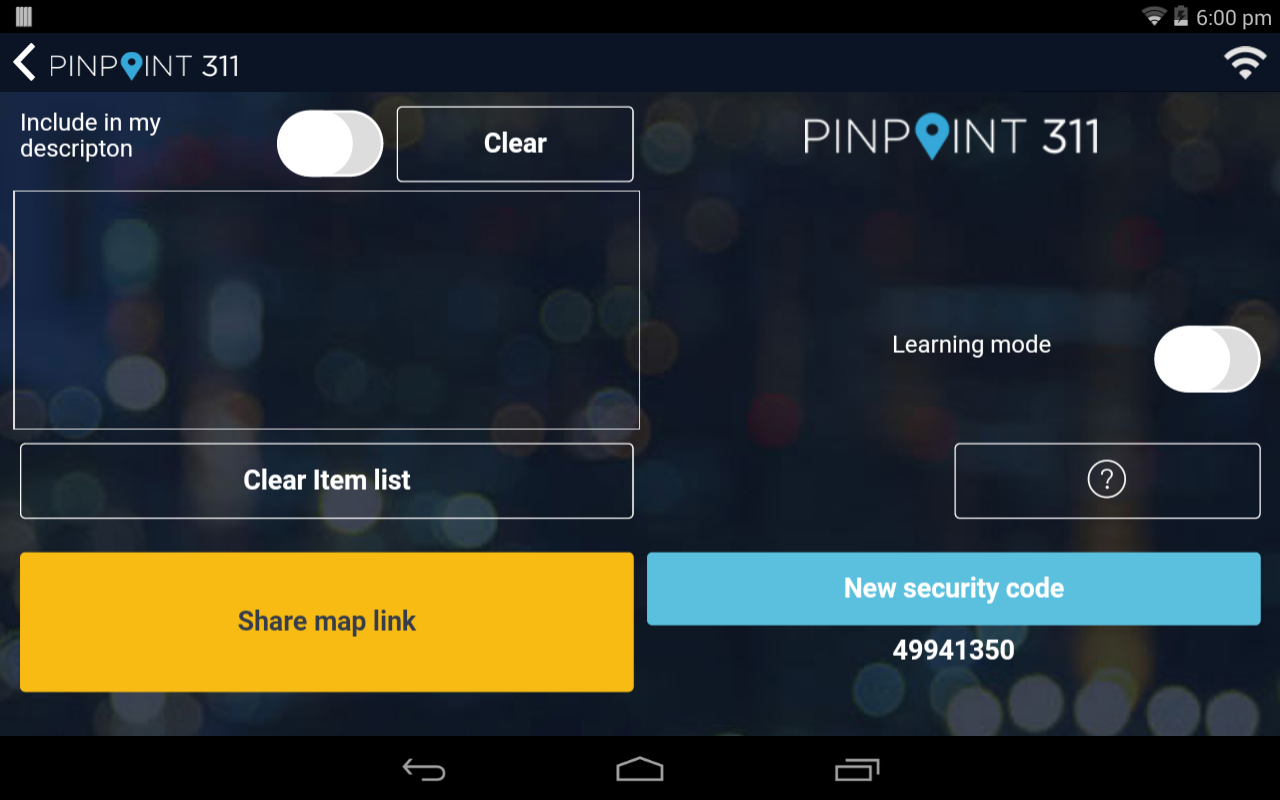 Pinpoint 311 Tablet - App on Amazon Appstore