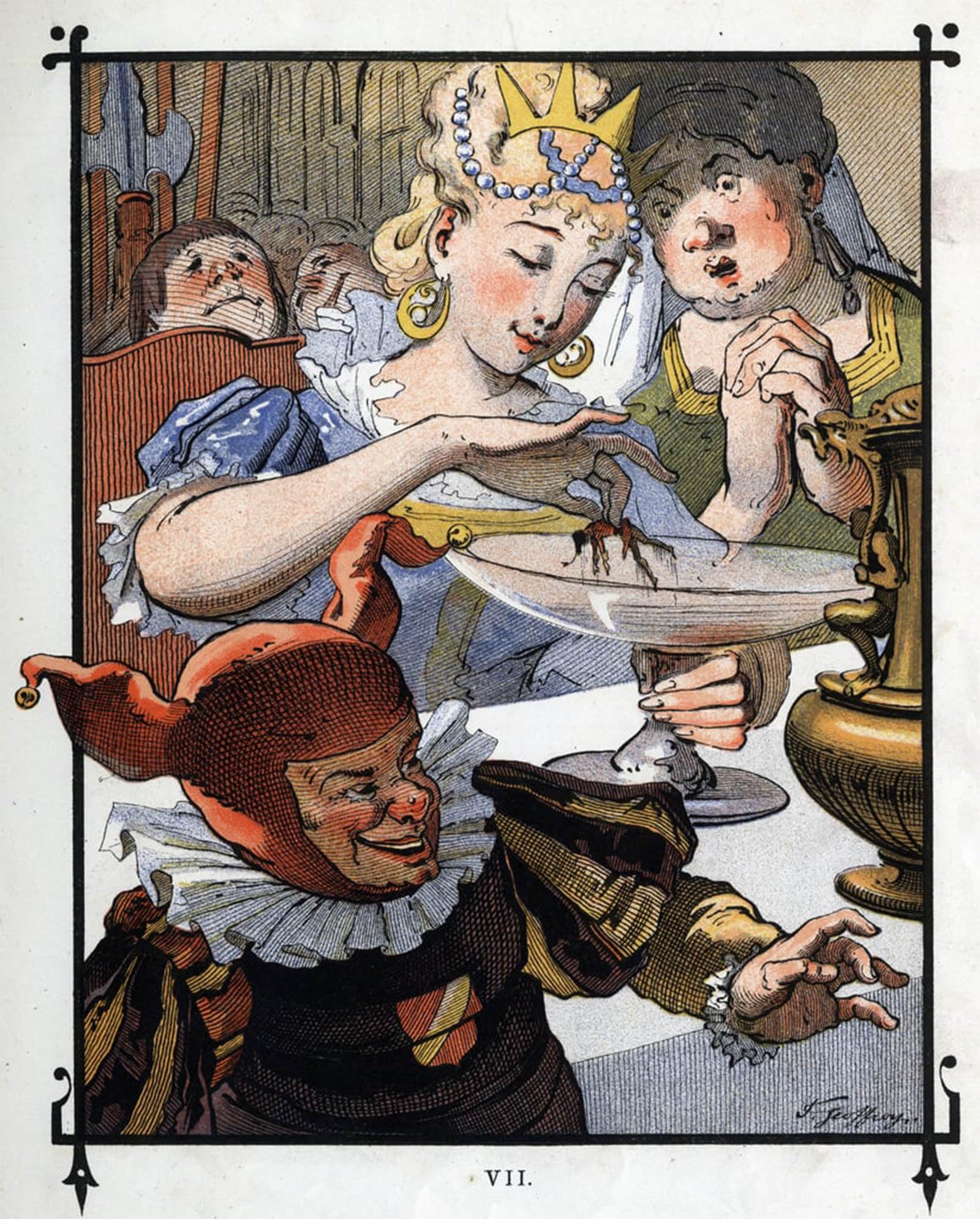 POSTERIIk Famous Print Pop Art Wall Art Graffiti Lemuel Gulliver Is Repainted of a Dish in Which He Was Fallen by Henri Jules Jean Geoffroy Art Prints for Home Decor 60x90cm