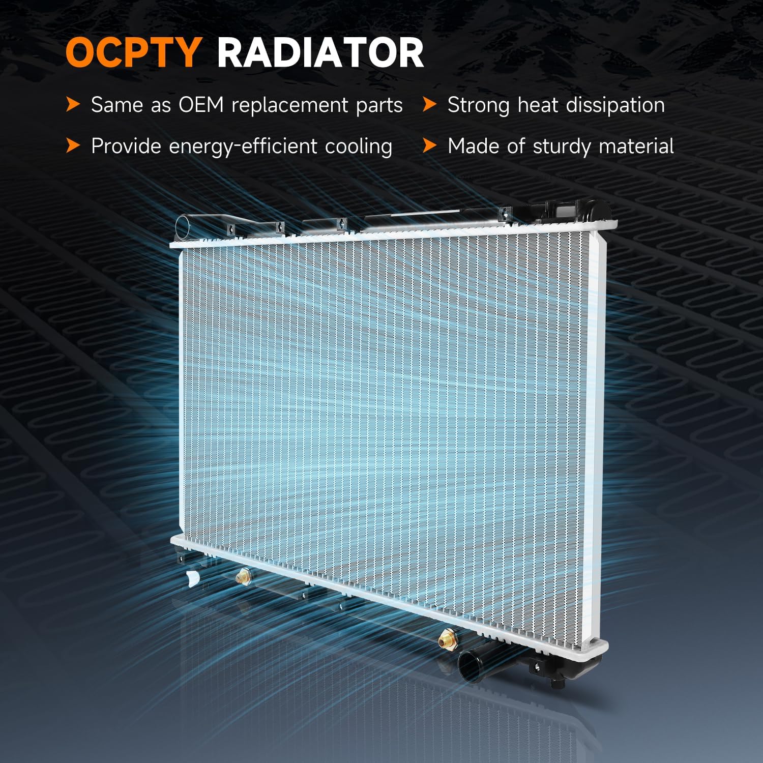 OCPTY Auto Parts Radiator Replacement for 1994-1996 for Lexus for ES300 3.0L 1995-1999 for Toyota for Avalon 3.0L 1994-1996 for Toyota for Camry 3.0L