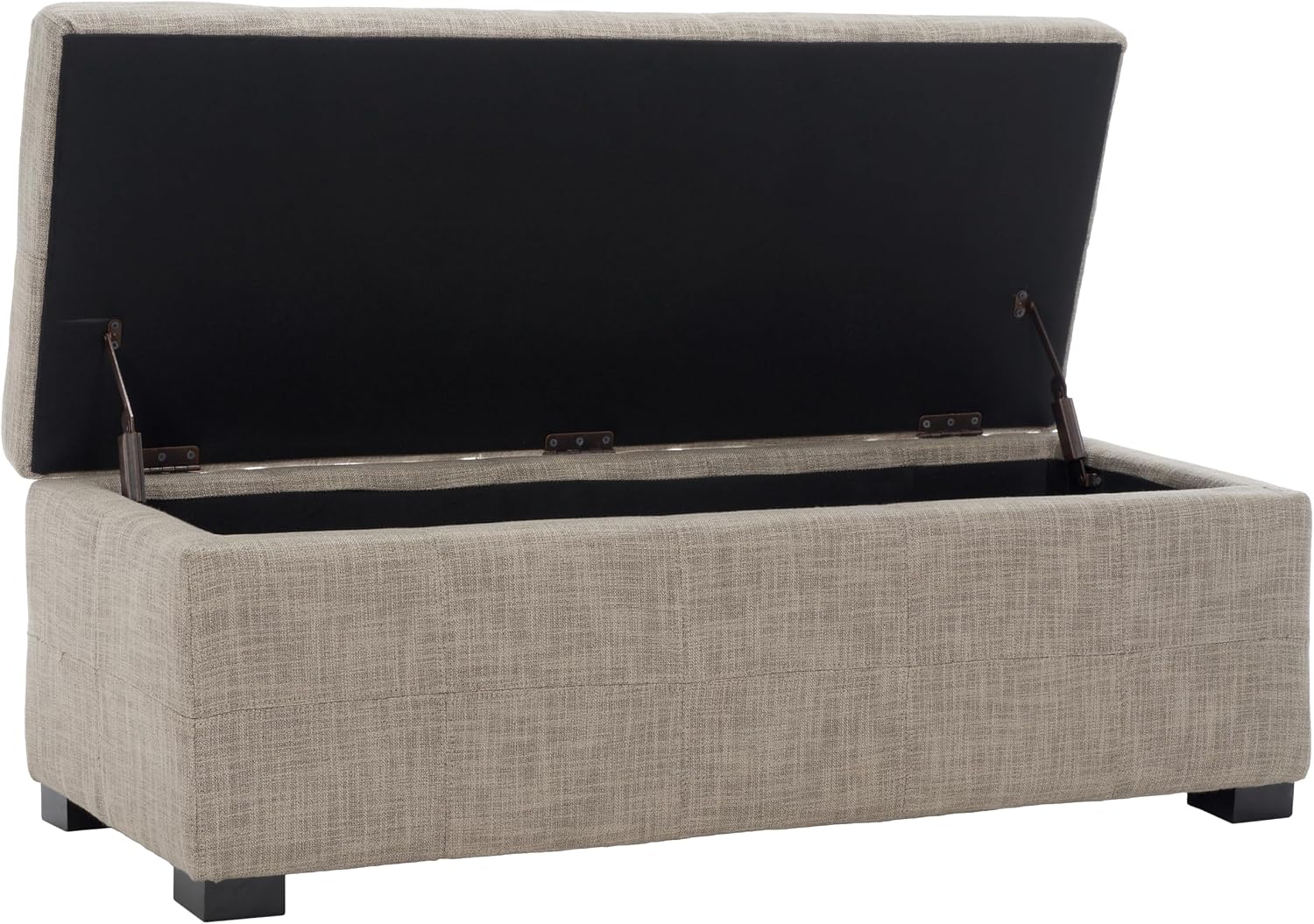 Safavieh Hudson Collection Williamsburg Brown Leather Large Storage Bench