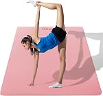 UMINEUX Large Yoga Mat for Men and Women 1/4 & 2/5 Inch Extra Thick TPE Fitness Mat for Home Gym Workout, Non-Slip, Eco Friendly Exercise Mat for Yoga, Pilates, Stretching, Meditation