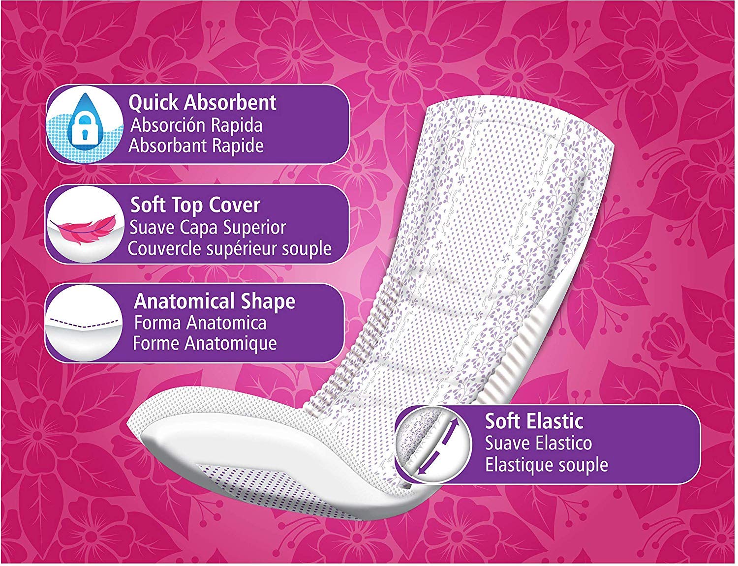 Nileeva Care Bladder Control Incontinence Pads Superior Absorption and Comfort (1 Pack - 10 Long Pads)