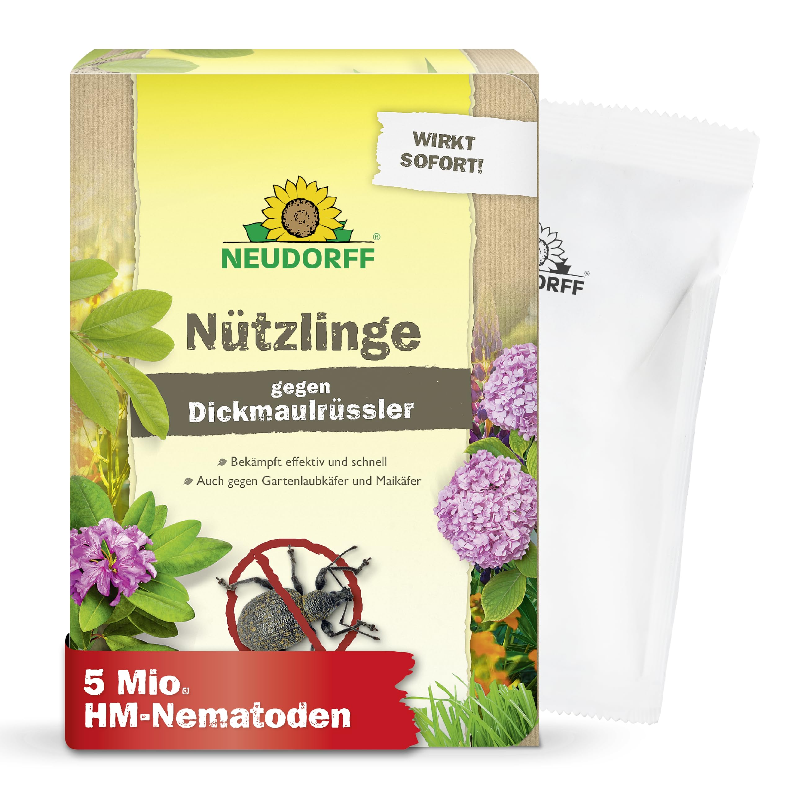 Neudorff Nützlinge gegen Dickmaulrüssler – 5 Mio. HM-Nematoden – natürliche Schädlingsbekämpfung